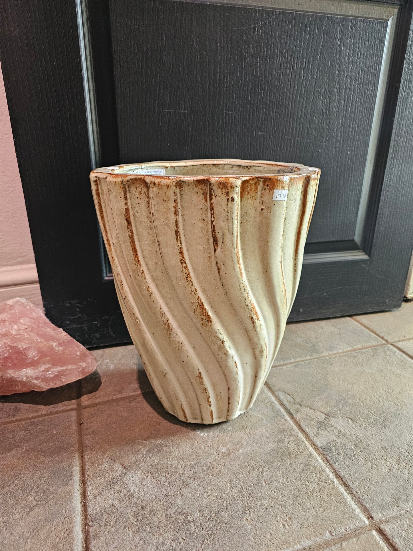 Swirl Planter - White