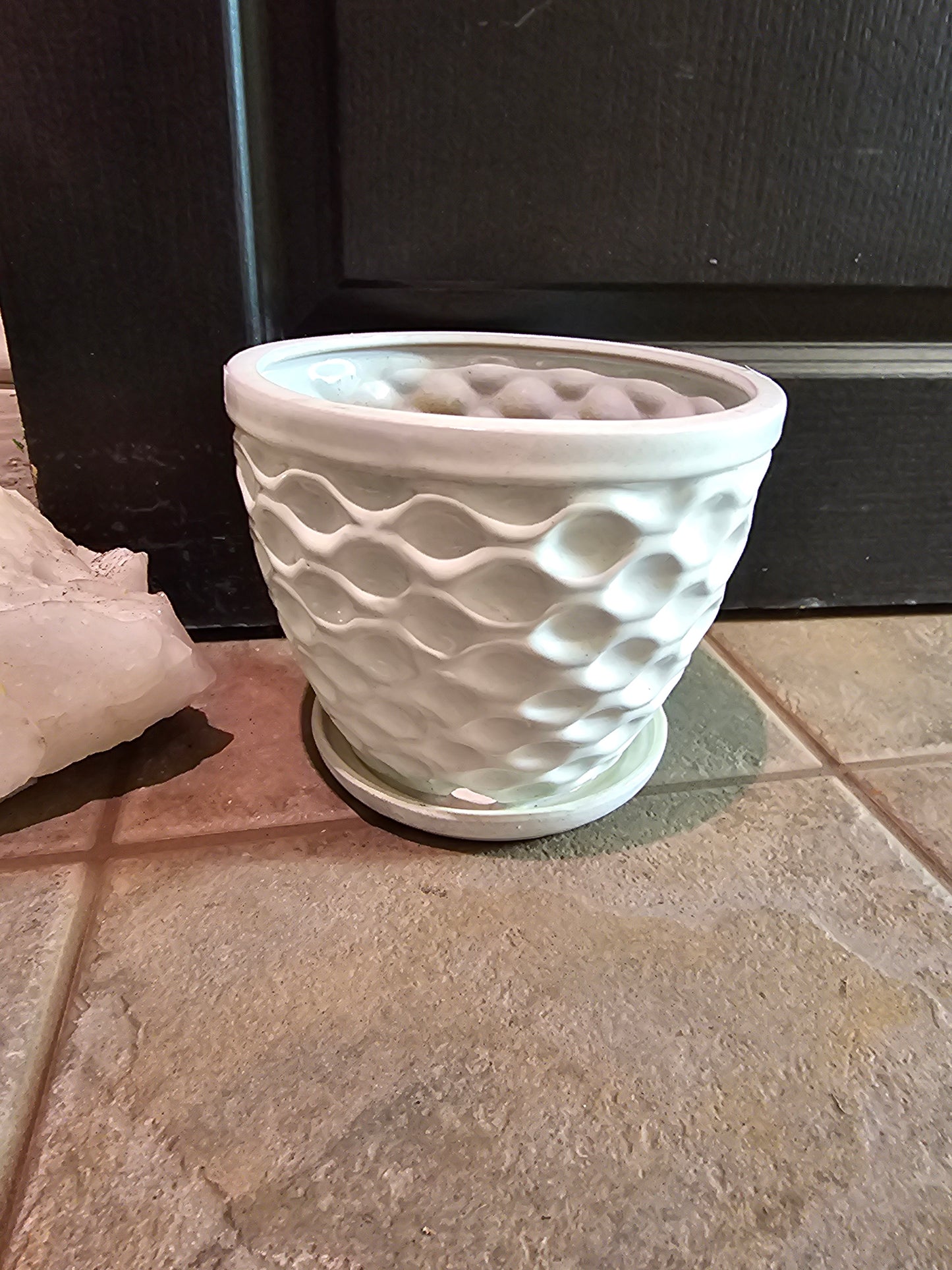 Anna w/ Saucer - White