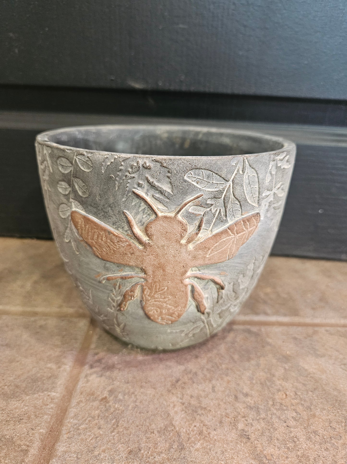 Cement Bee Planter