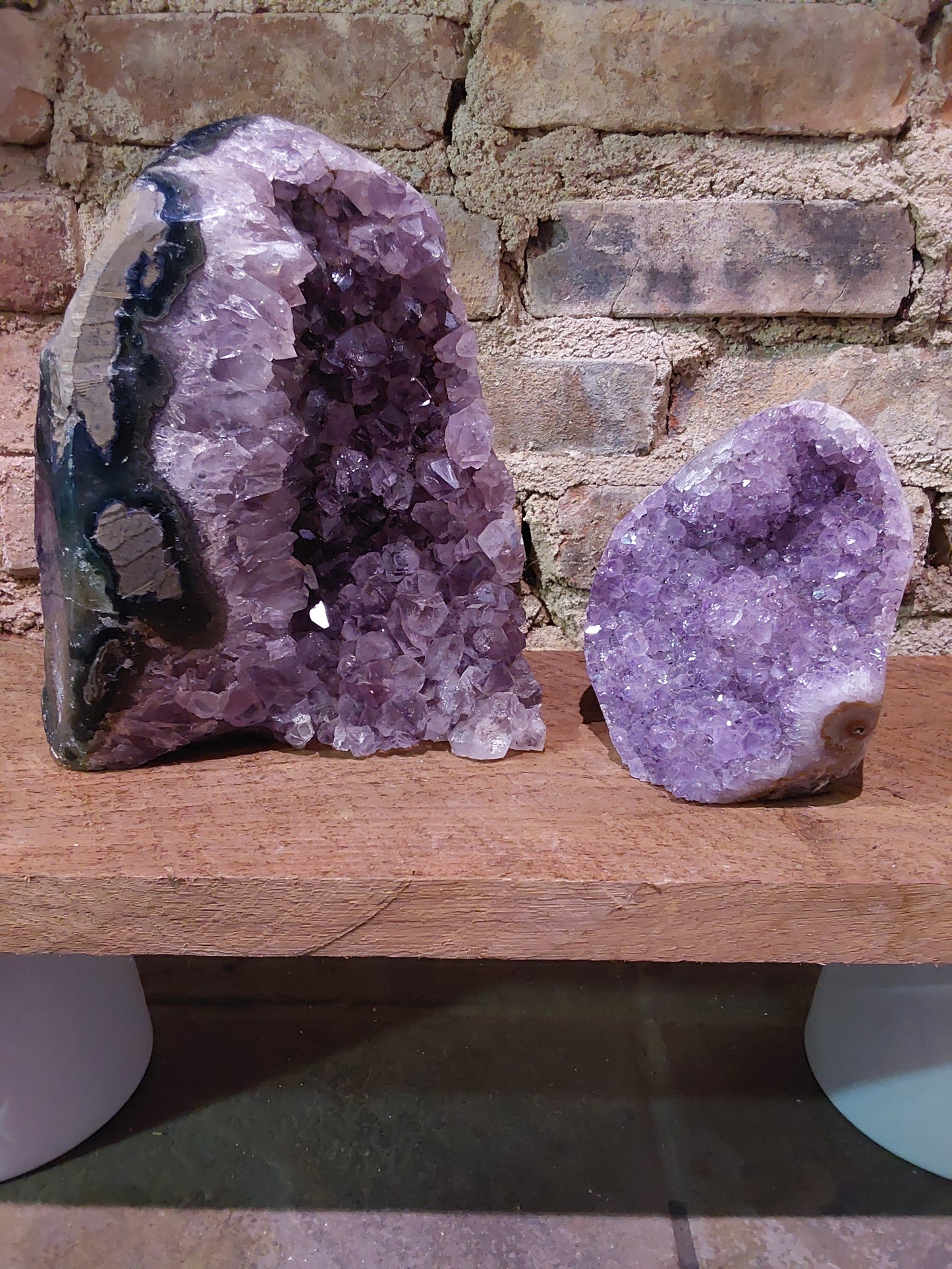 Polished Edge Cut Base Amethyst
