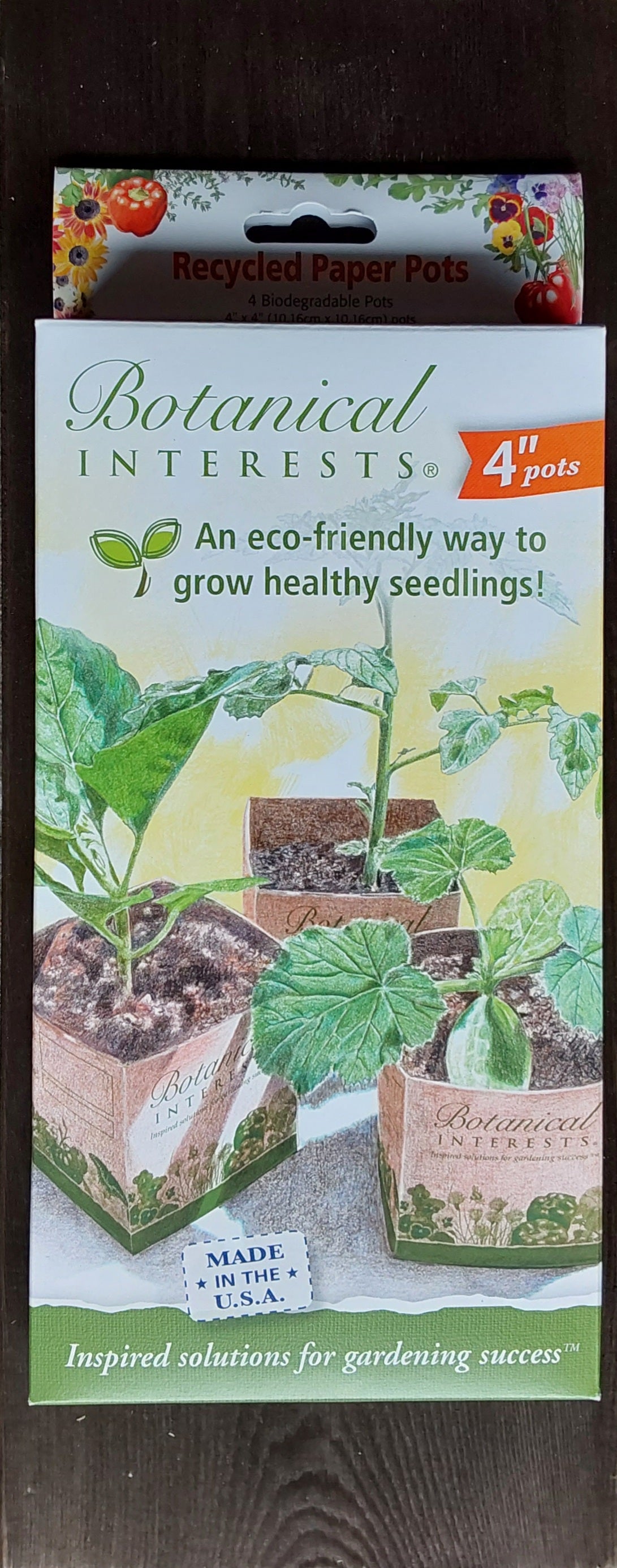 4" Recycled Paper Pots