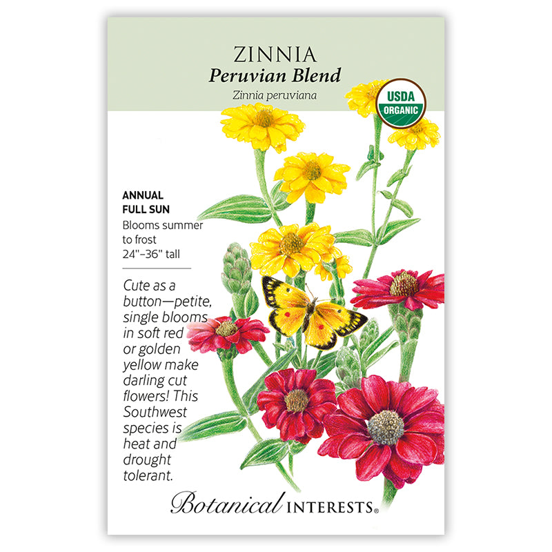 Zinnia Peruvian R/Y Blend Org