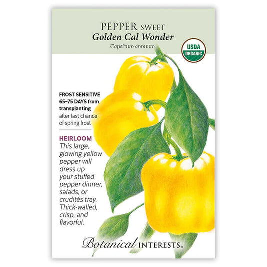 Pepper Sweet Yellow Golden Organic