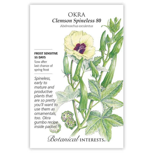 Okra Clemson Spineless 80