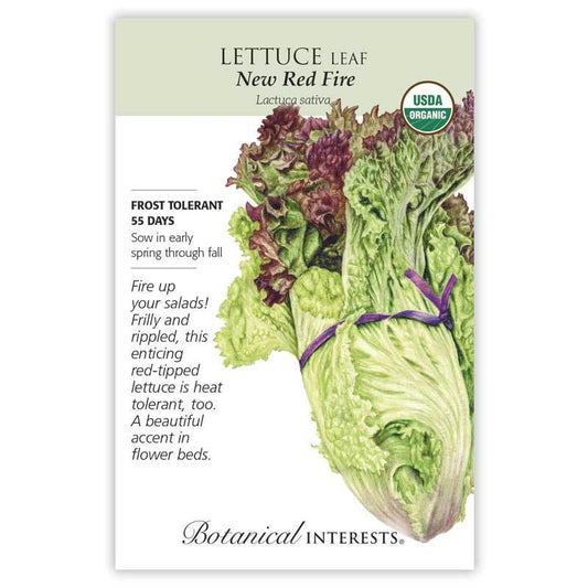 Lettuce Leaf New Red Fire Organic
