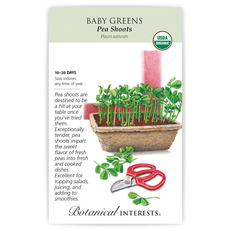 Baby Greens Pea Shoots Organic